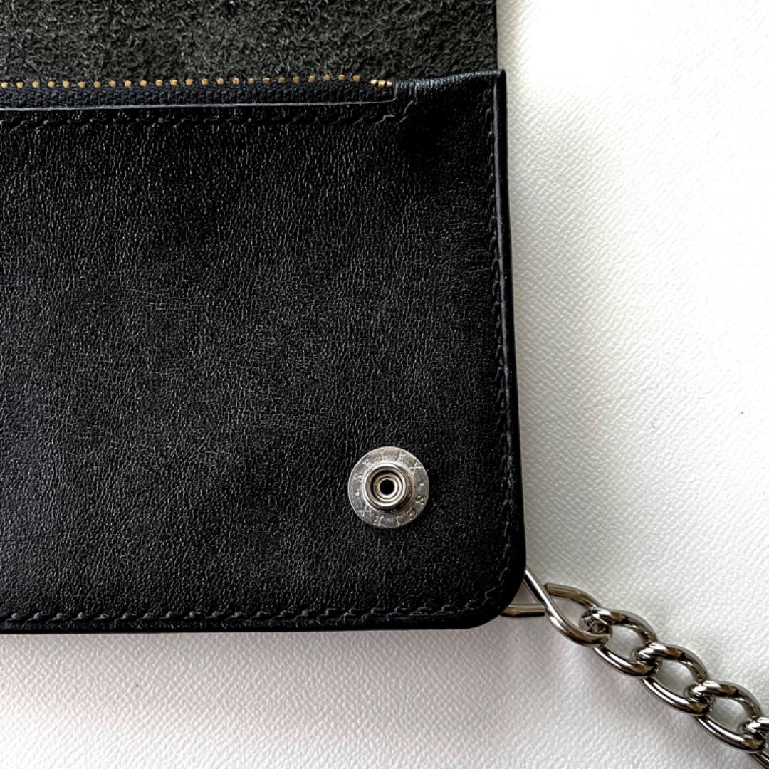 ミドルトラッカーウォレット　イギリスデッドストックレザー　ヴィンテージタロン