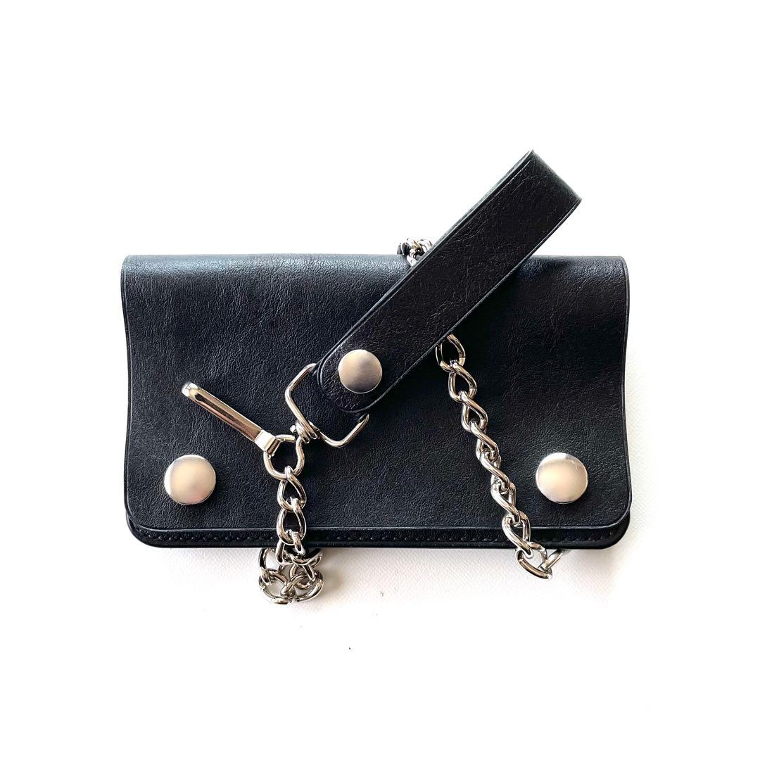 ミドルトラッカーウォレット　イギリスデッドストックレザー　ヴィンテージタロン