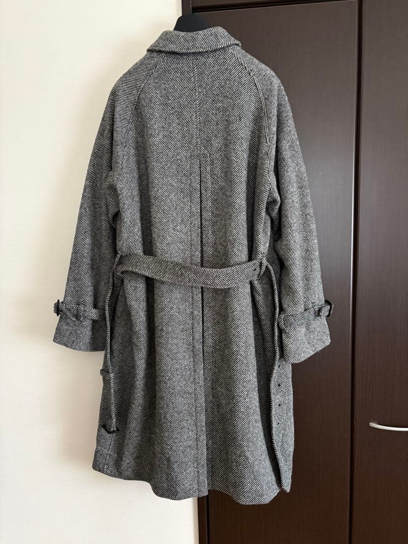 BEAMS F / HARRIS TWEED ダイアゴナル シングル コート