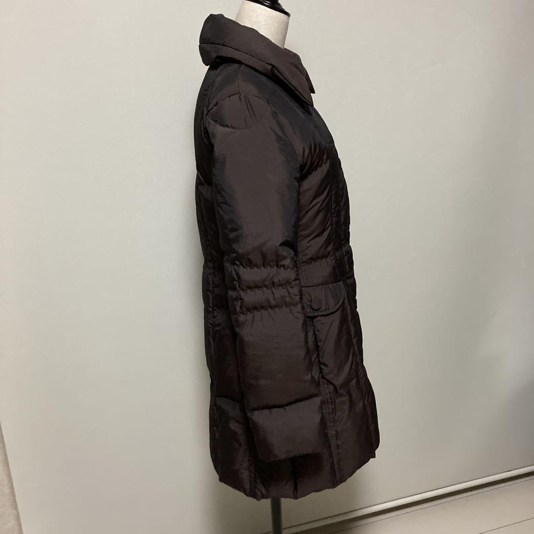 【希少美品】マックスアンドコー　ブラウン　ロングダウンコート　ダブルジップアップ