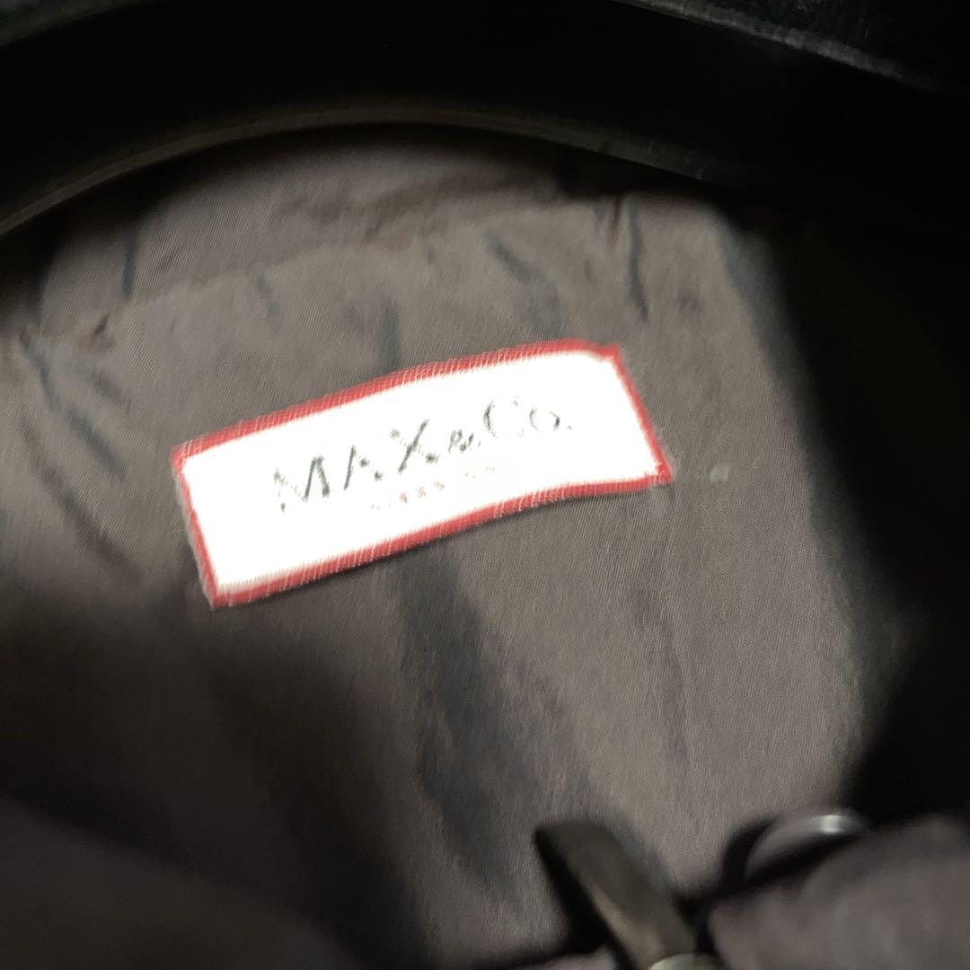 【希少美品】マックスアンドコー　ブラウン　ロングダウンコート　ダブルジップアップ