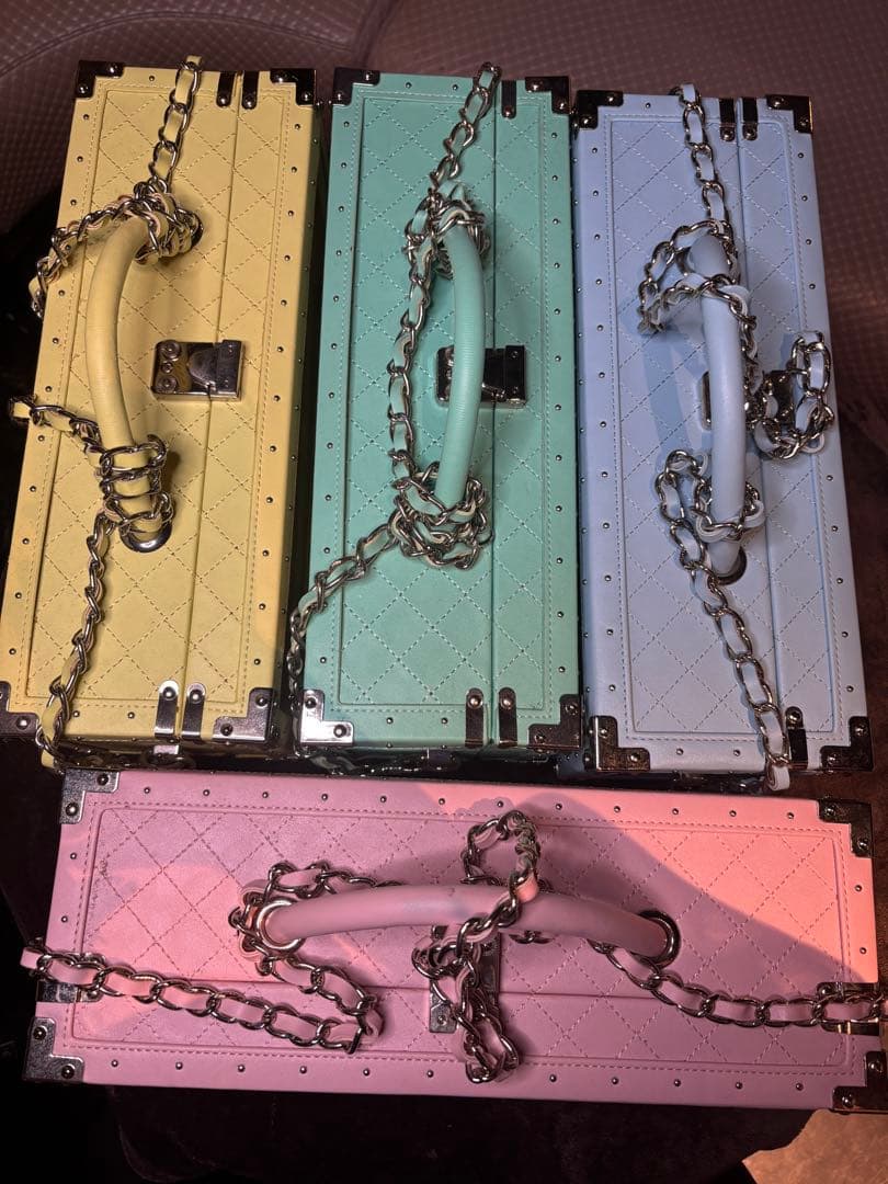 美品　エンジェル　シャンパン　ドゥミセック　ブルー　ピンク　グリーン　イエロー