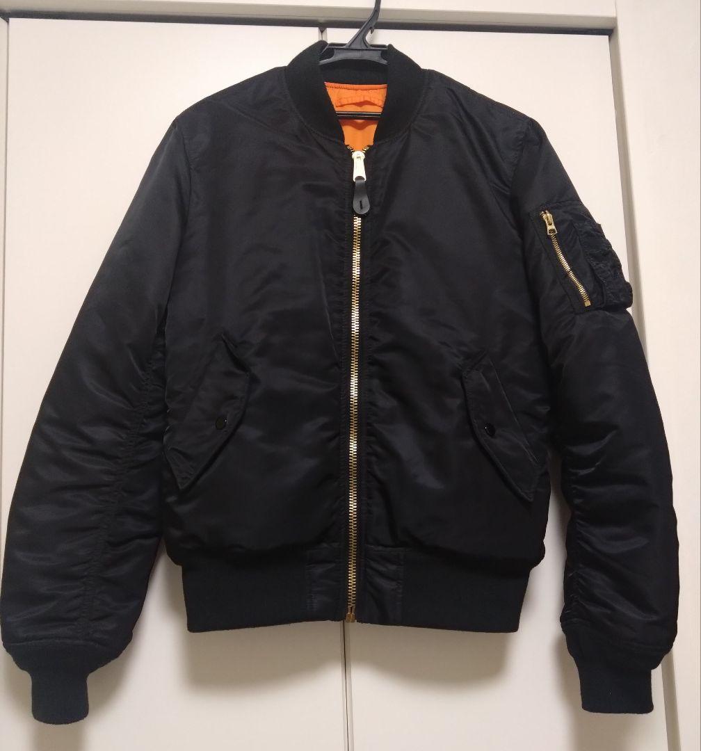 Alpha industry MA-1 フライトジャケット ブラック　Ｌ　美品
