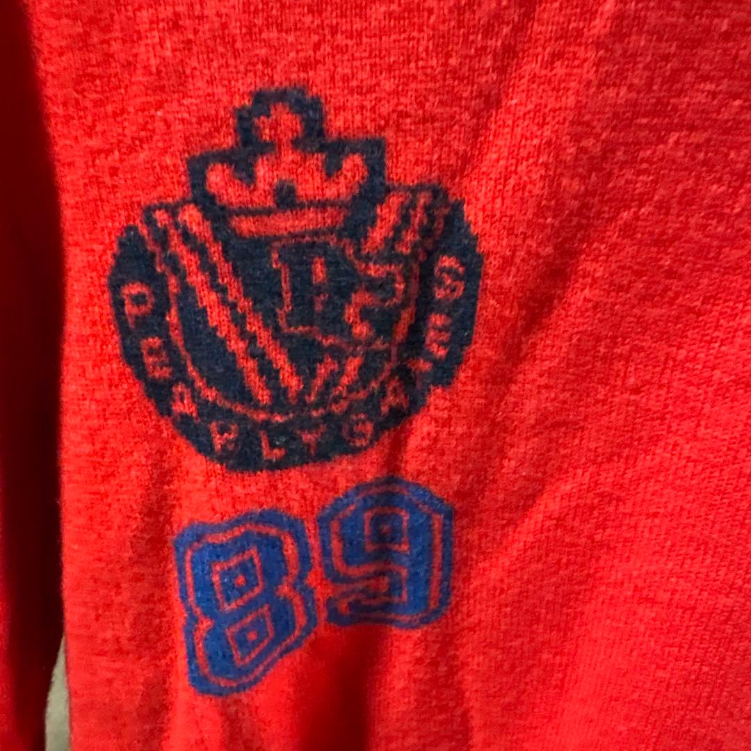 【美品】パーリーゲイツ カシミヤ100% 赤 セーター