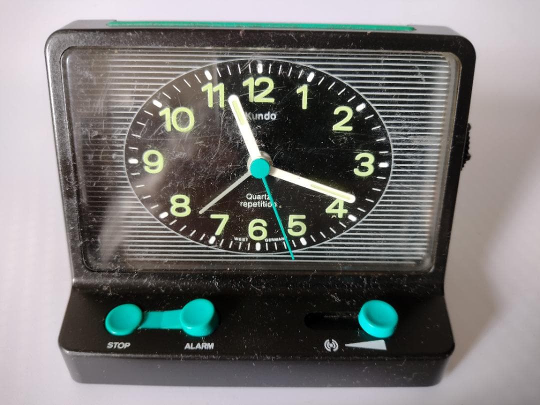 西ドイツ製 クンド社 KUNDO 置き時計 目覚まし デザイン