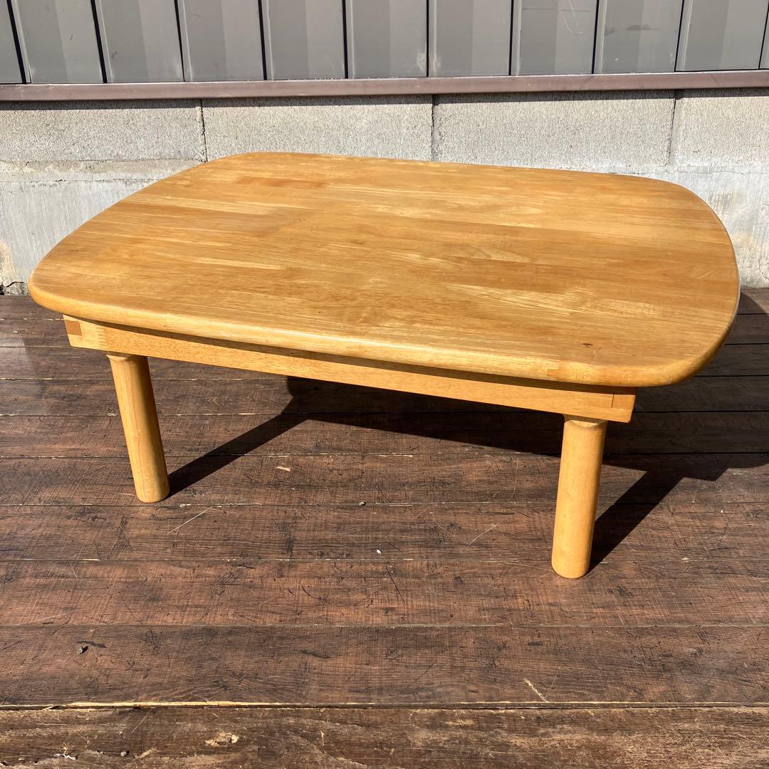 A-4 折りたたみ ローテーブル 木製 センターテーブル ちゃぶ台 ナチュラル