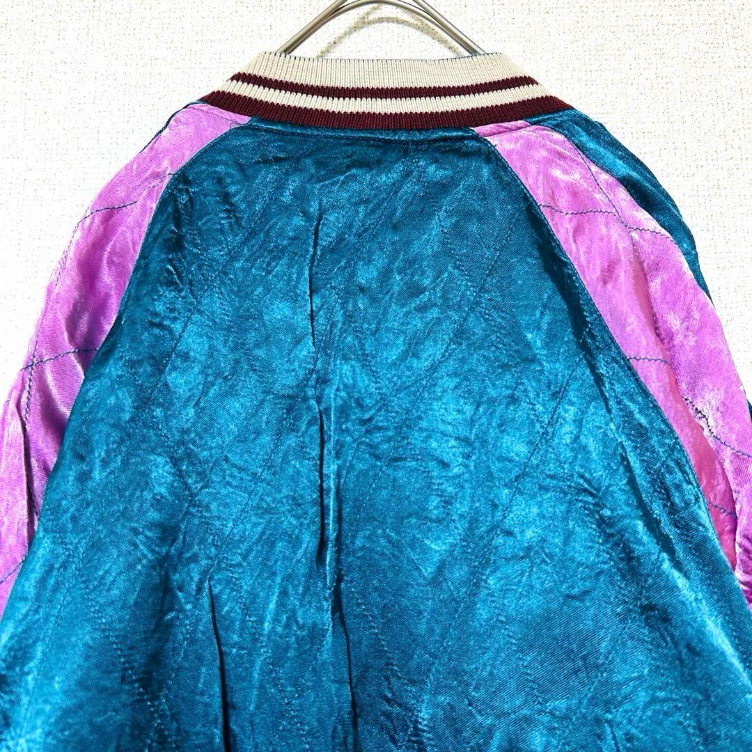 限定 IOLANI イオラニ 居楽仁東洋 スカジャンリバーシブル 刺繍 2way