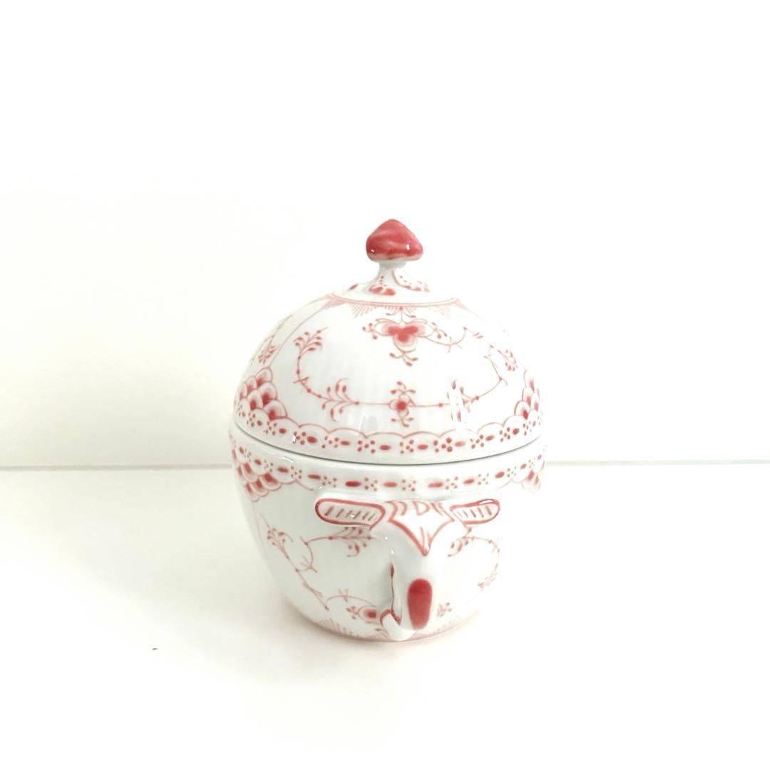 新品 ロイヤルコペンハーゲン ボンボニエール コーラルフルーテッド ハーフレース