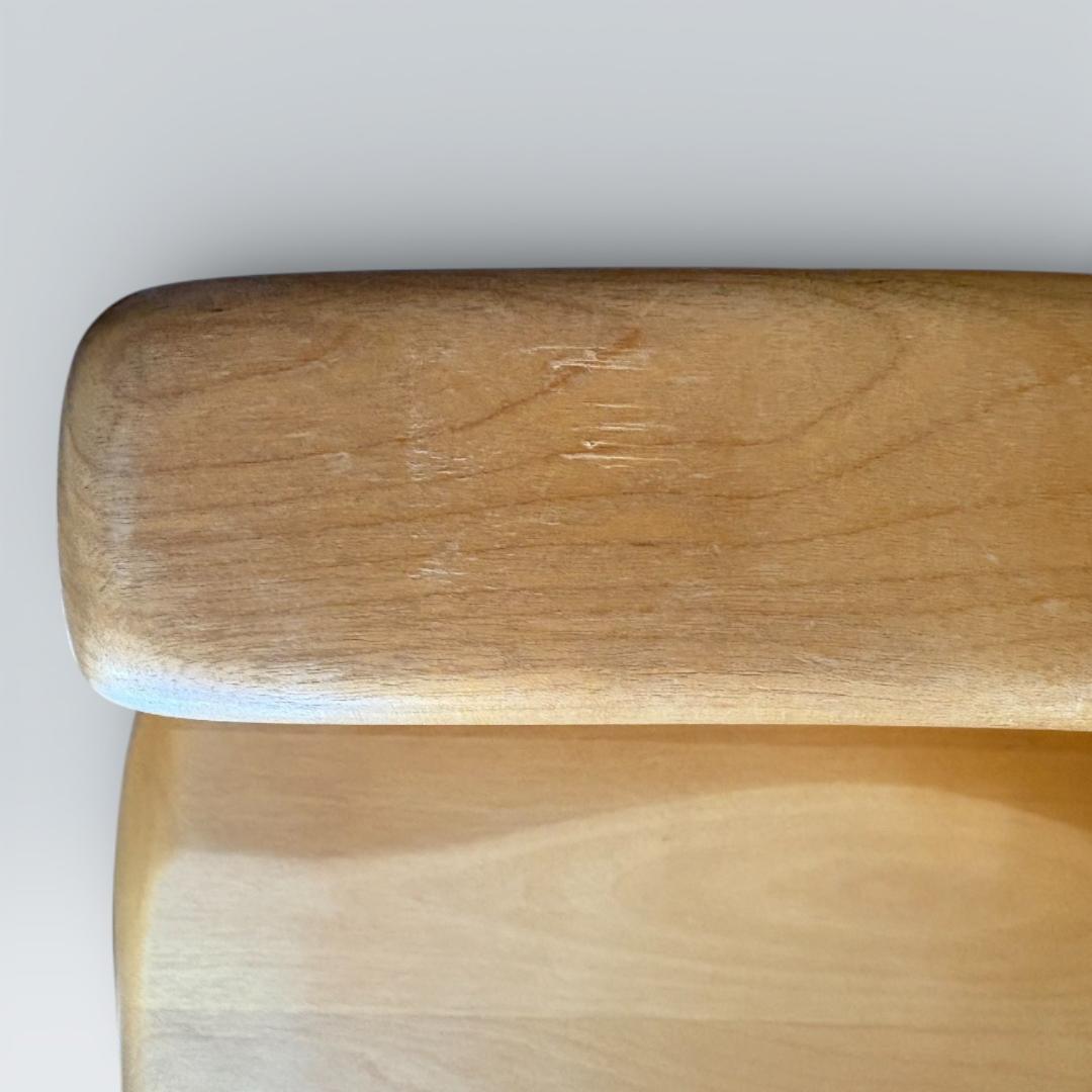 大川家具 回転ダイニングチェア 肘付き 幅58cm 天然木①