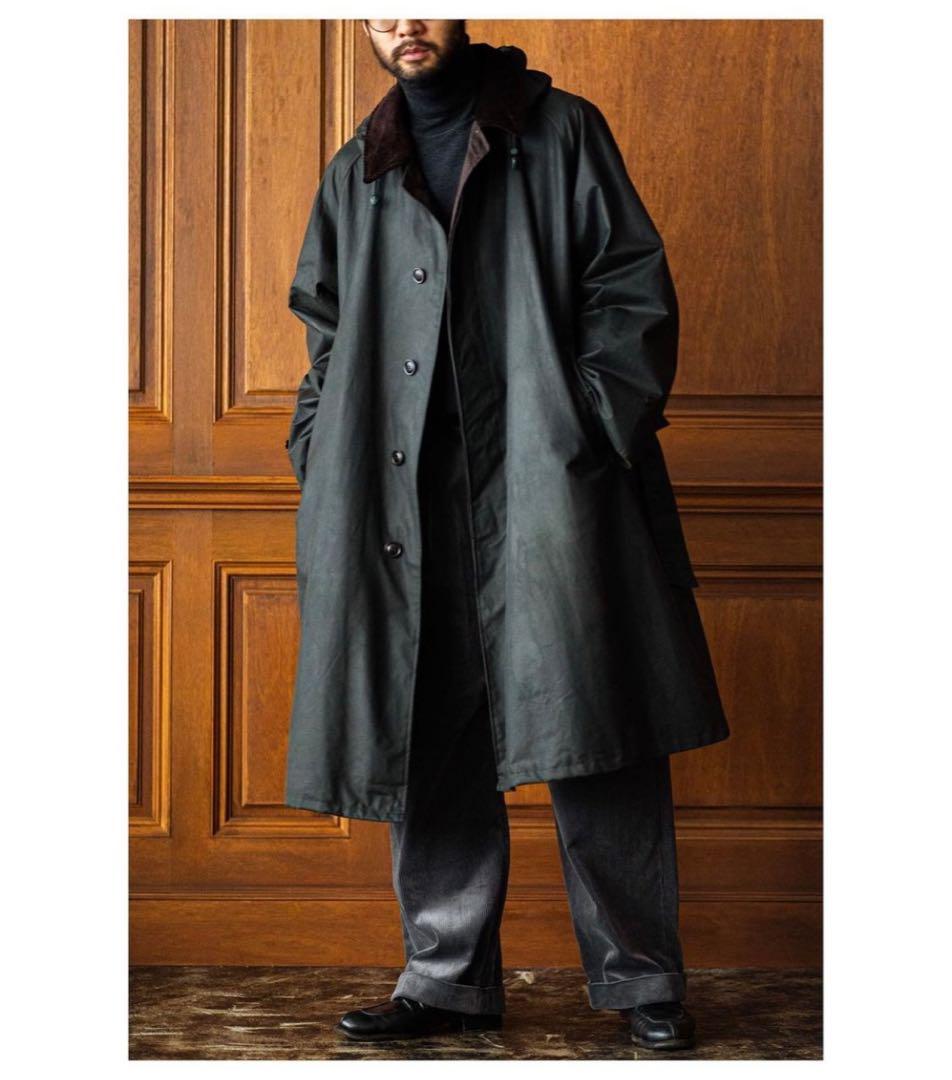 別注　barbour l'echoppe オイルドバルカラーコート
