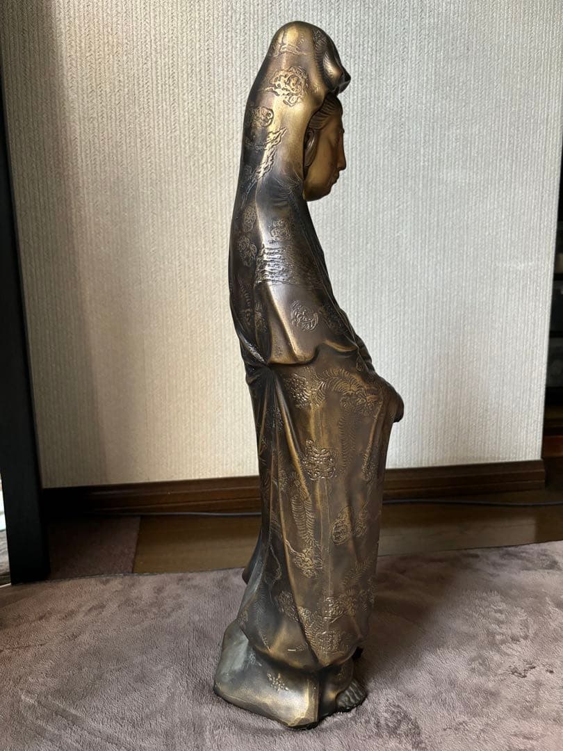 如来観音立像 大型　メタル製　アンティーク