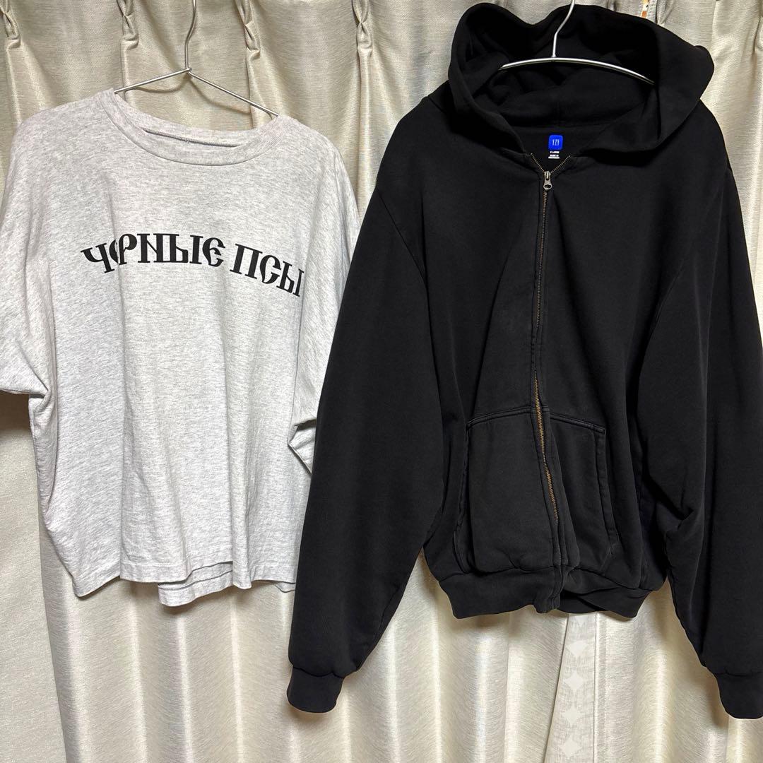 YZY GAP ジップパーカー & YEEZY Gosha Tシャツ セット
