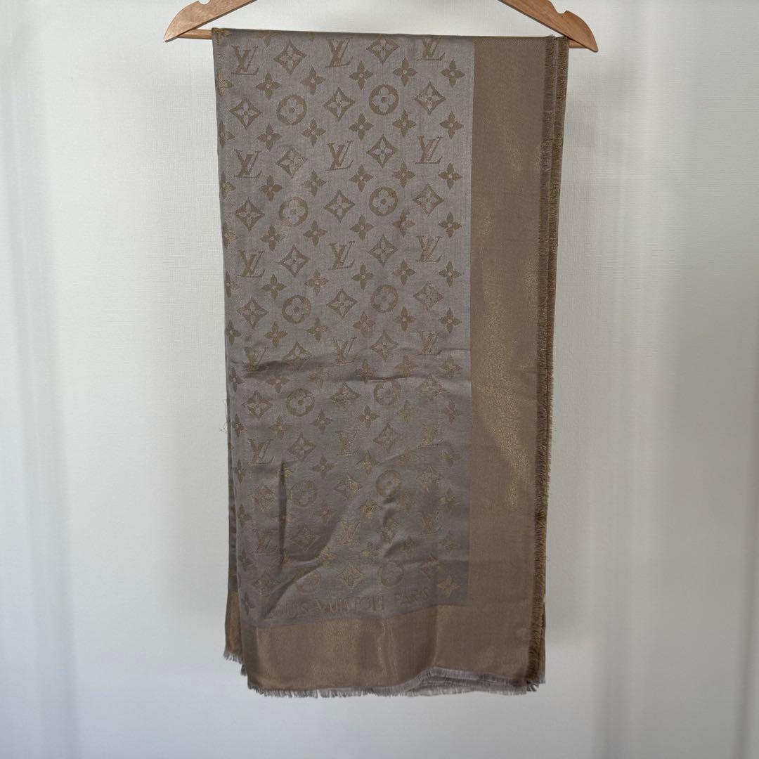 LOUIS VUITTON モノグラム 大判ストール 美品 正規品
