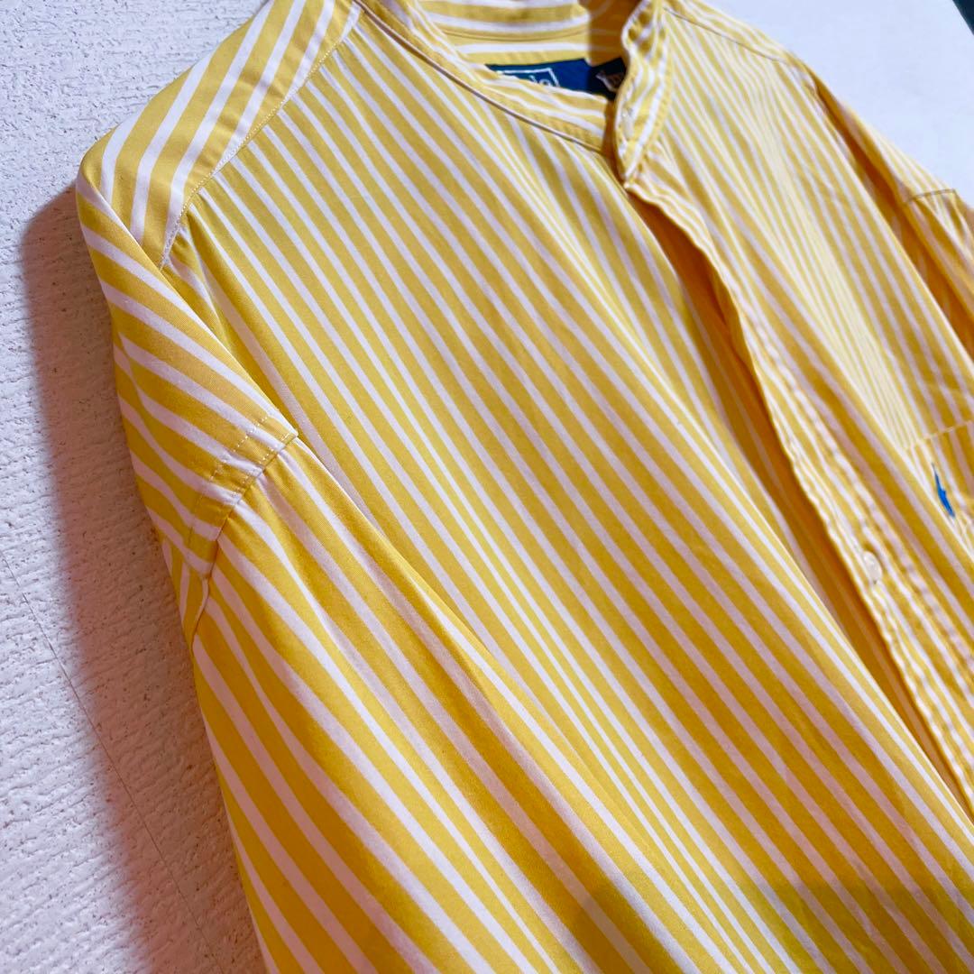 美品★Ralph Lauren ラルフローレン vivid イエロー ストライプ