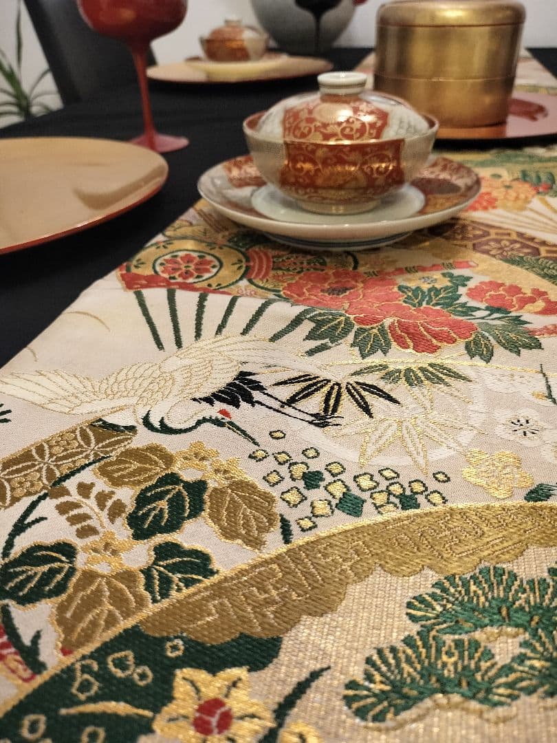 A932高級‼️ひな祭り‼️花嫁衣装帯‼️1ｍ95cm