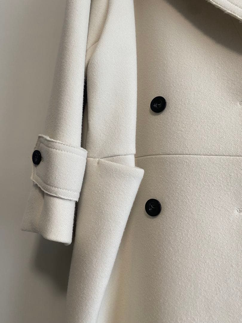 maison special ロングコート 36 ウール100%