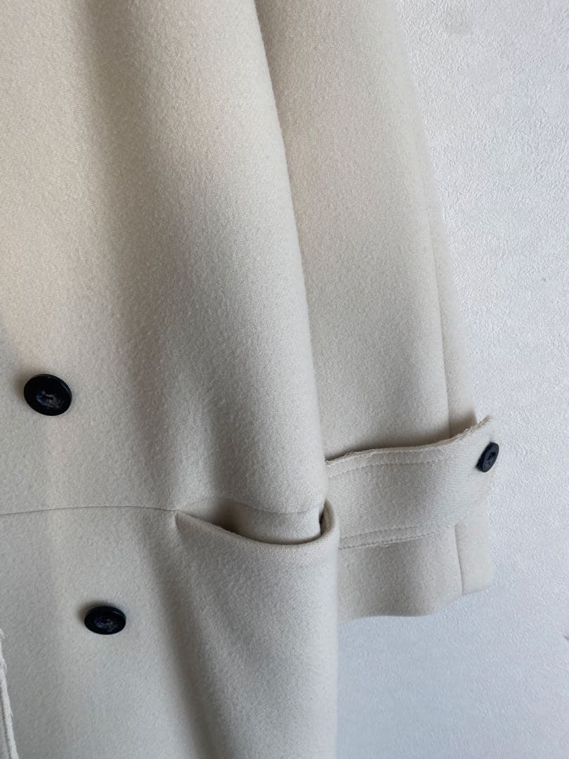 maison special ロングコート 36 ウール100%