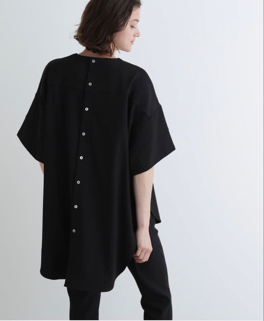 LE PHIL ルフィル　2WAY ツイルハーフスリーブブラウス