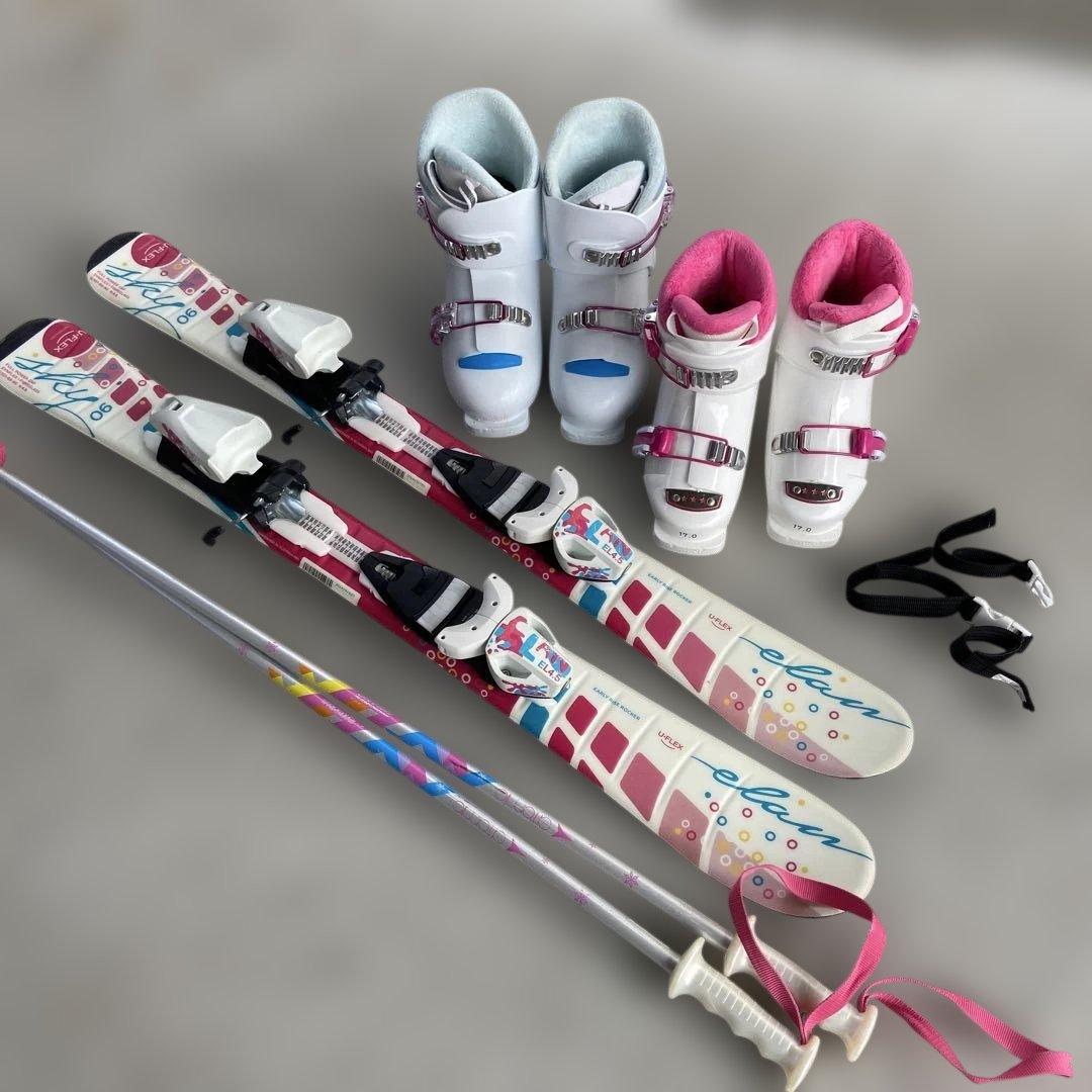 スキー板90cm スキー靴2足セットフルセット