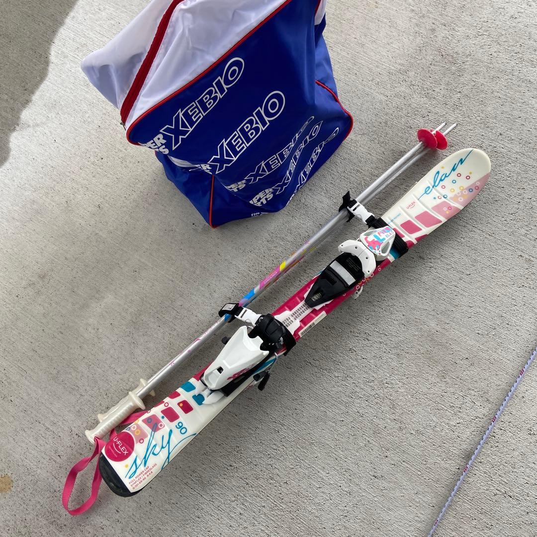 スキー板90cm スキー靴2足セットフルセット