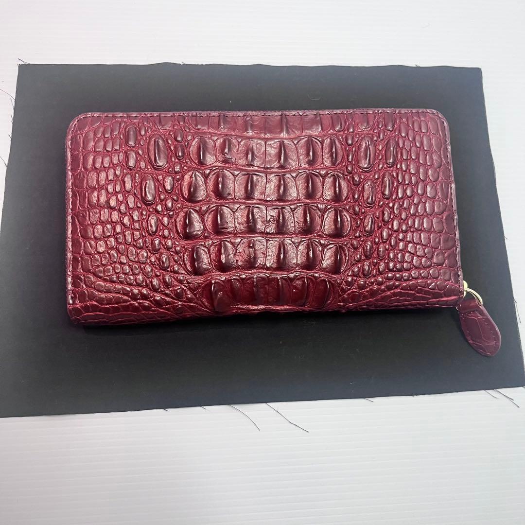 【美品・正規品】新品　長　財布　クロコダイル　鰐　皮　おしゃれ