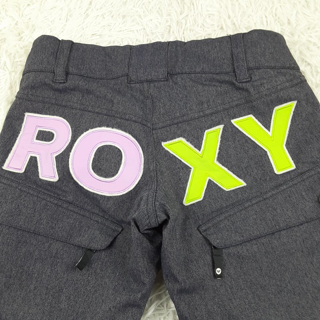 美品◎DC ディーシー ROXY ロキシー スノーウェアセットアップ スノボ 青