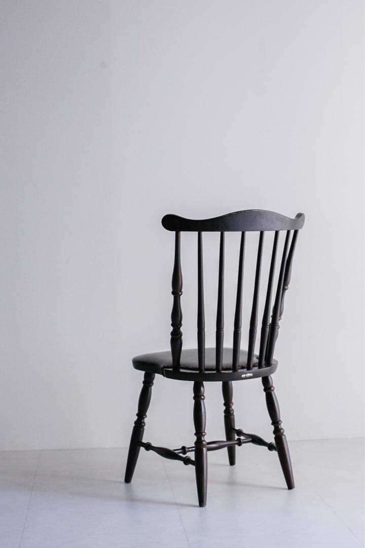 レザーチェア　ウィンザーチェア　ダイニングチェア　アンティーク　古家具