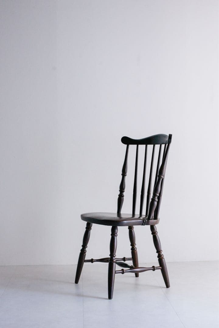 レザーチェア　ウィンザーチェア　ダイニングチェア　アンティーク　古家具