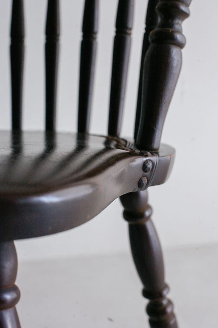 レザーチェア　ウィンザーチェア　ダイニングチェア　アンティーク　古家具
