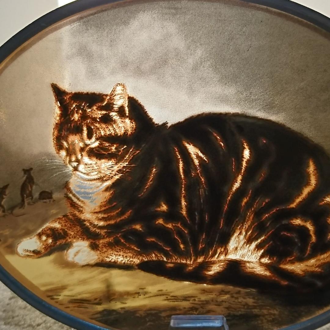 アメリカ ステンドグラス Cat 猫シカゴ美術館グラスマスターズ社にゃんこ
