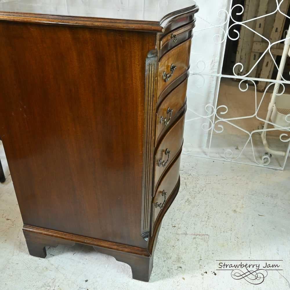 L3705-3 英国アンティーク チェスト 4段 タンス デスク マホガニー