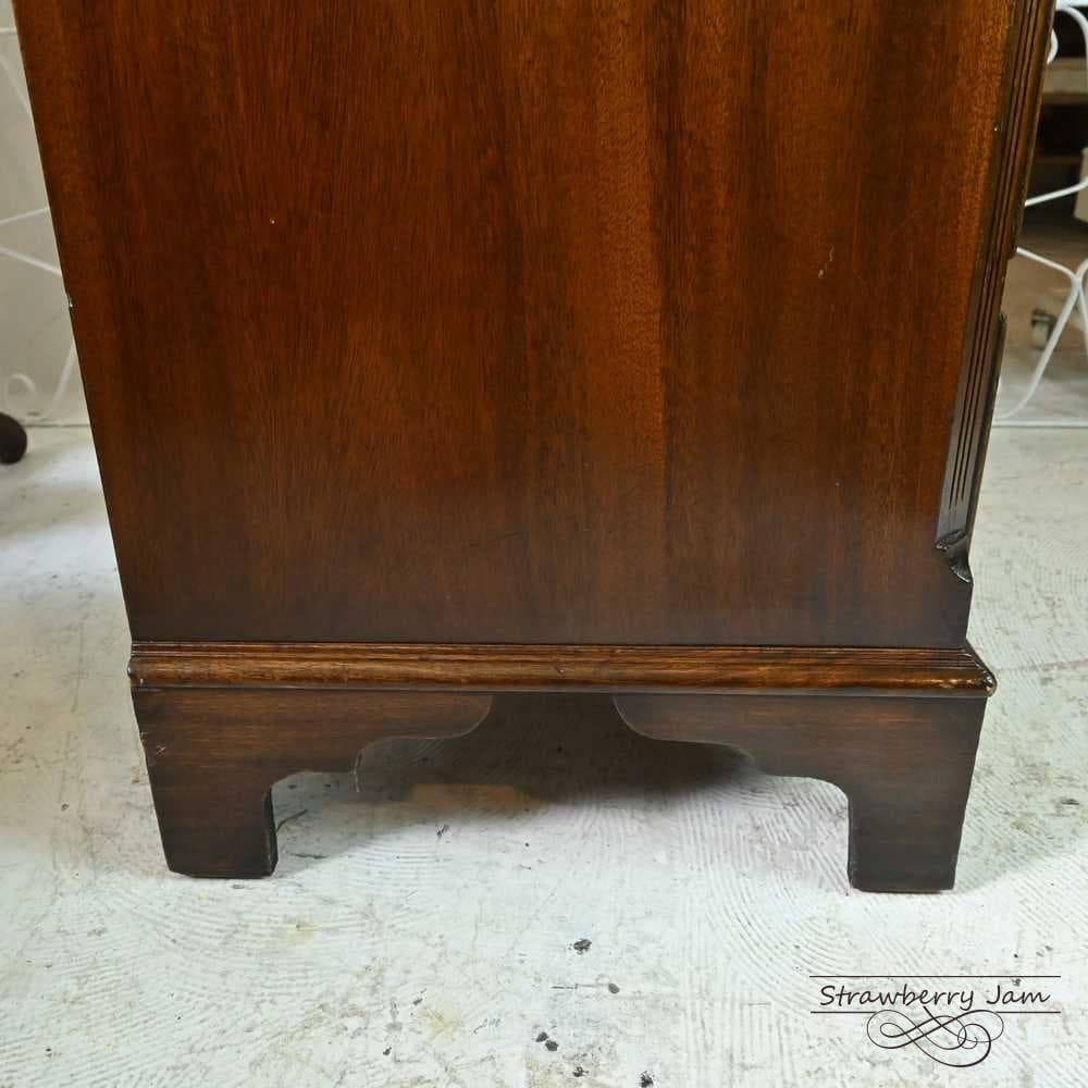 L3705-3 英国アンティーク チェスト 4段 タンス デスク マホガニー