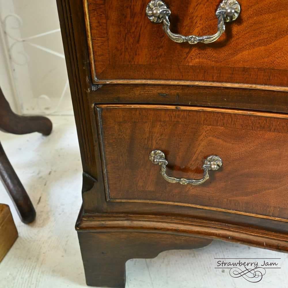 L3705-3 英国アンティーク チェスト 4段 タンス デスク マホガニー