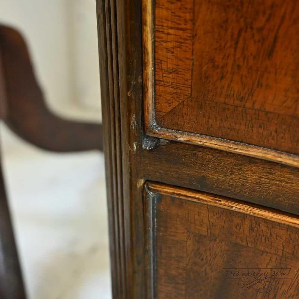 L3705-3 英国アンティーク チェスト 4段 タンス デスク マホガニー