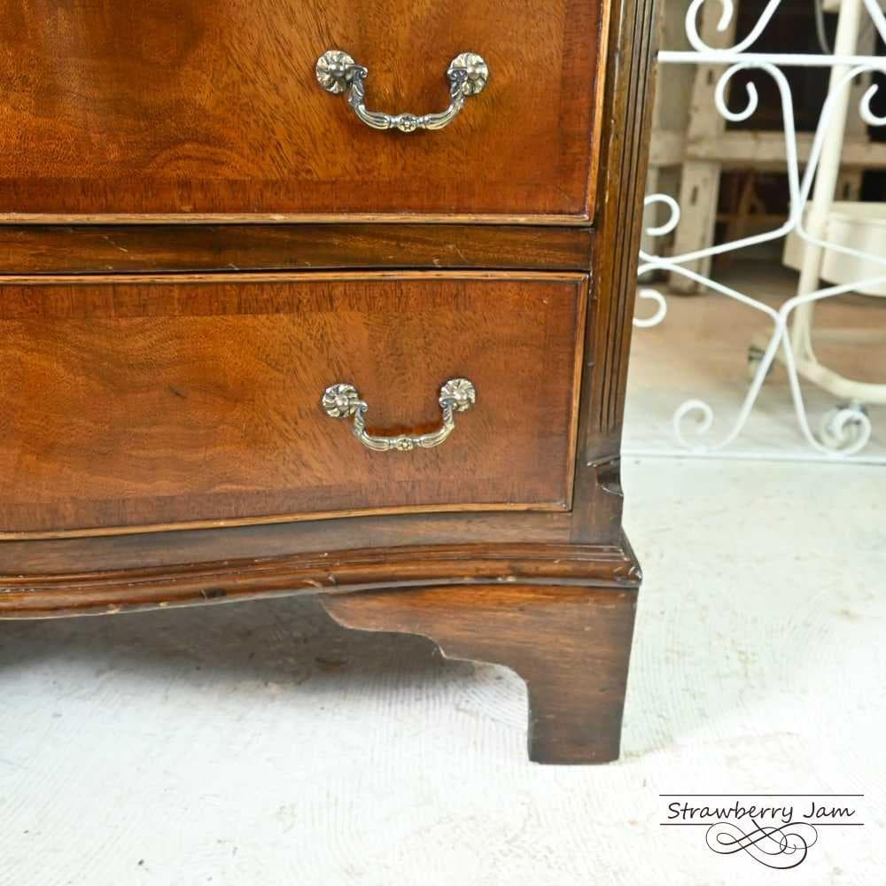 L3705-3 英国アンティーク チェスト 4段 タンス デスク マホガニー