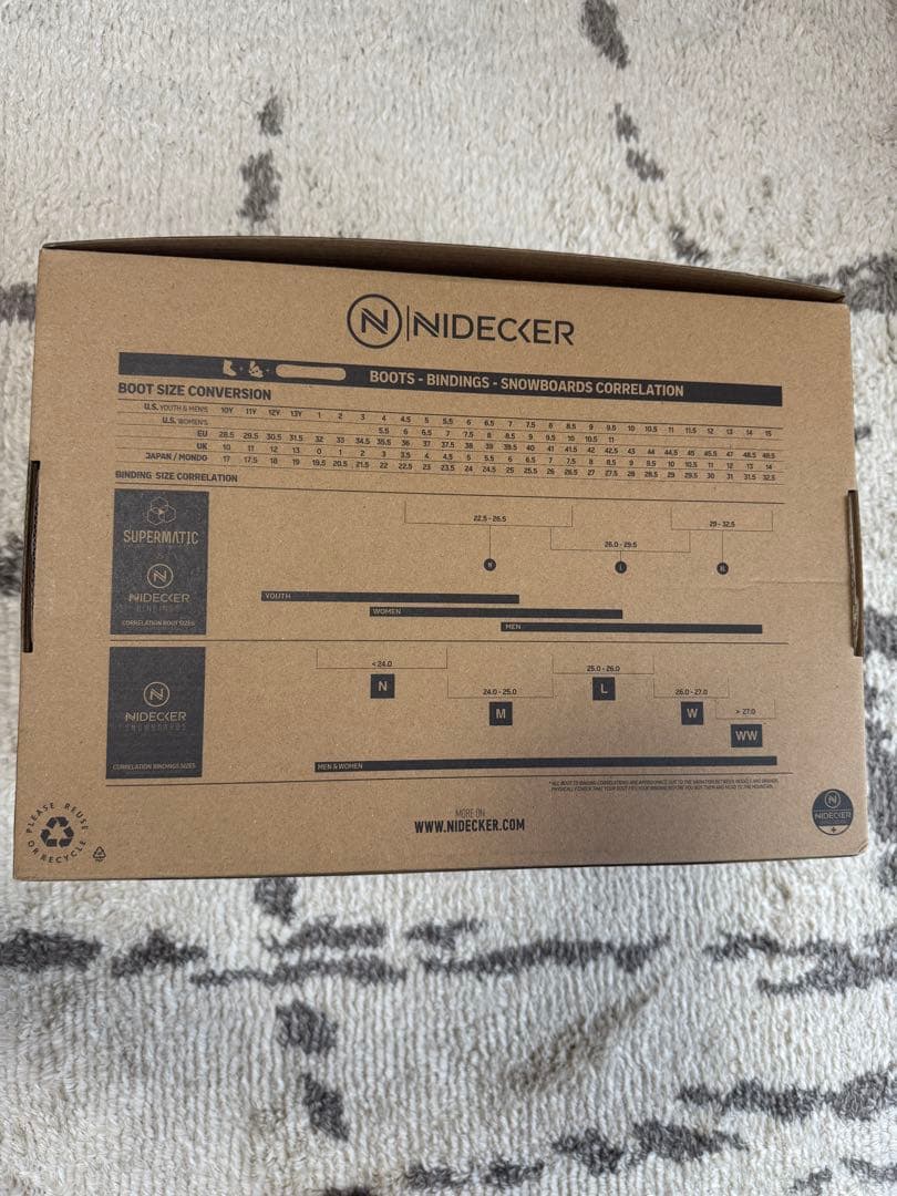 ビンディング NIDECKER SUPERMATIC 22-23 Mサイズ