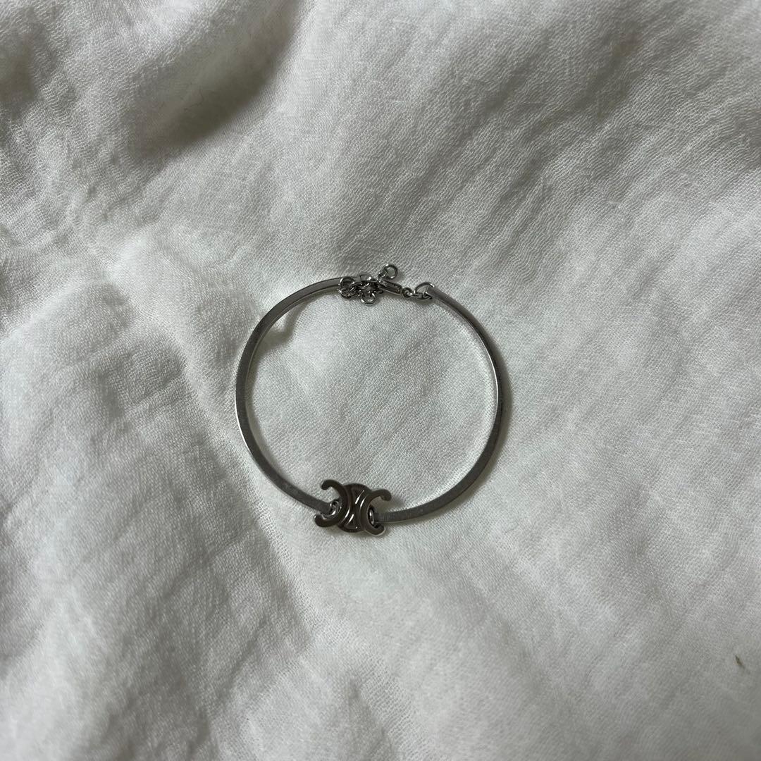 CELINE トリオンフ シルバーブレスレット 調整可能