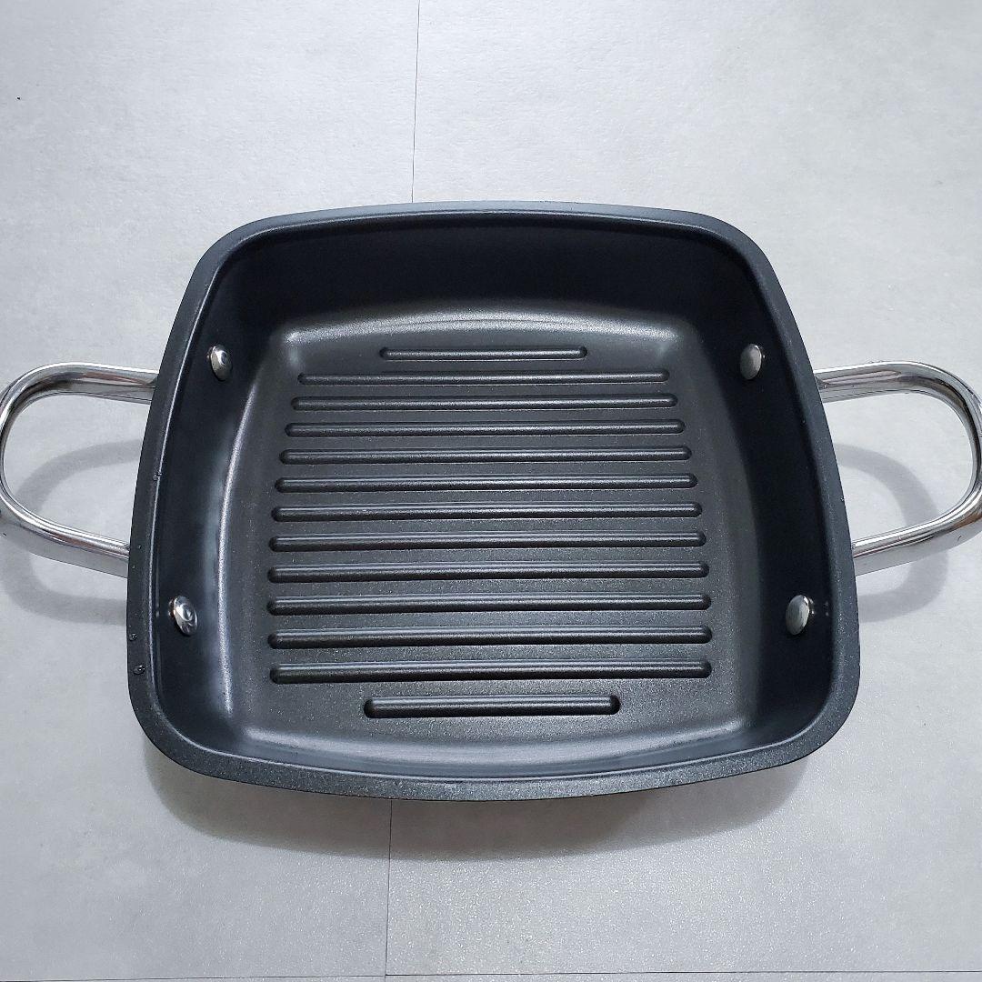 【極美品】マイヤー MEYER スクエアグリルパン 24cm IH対応