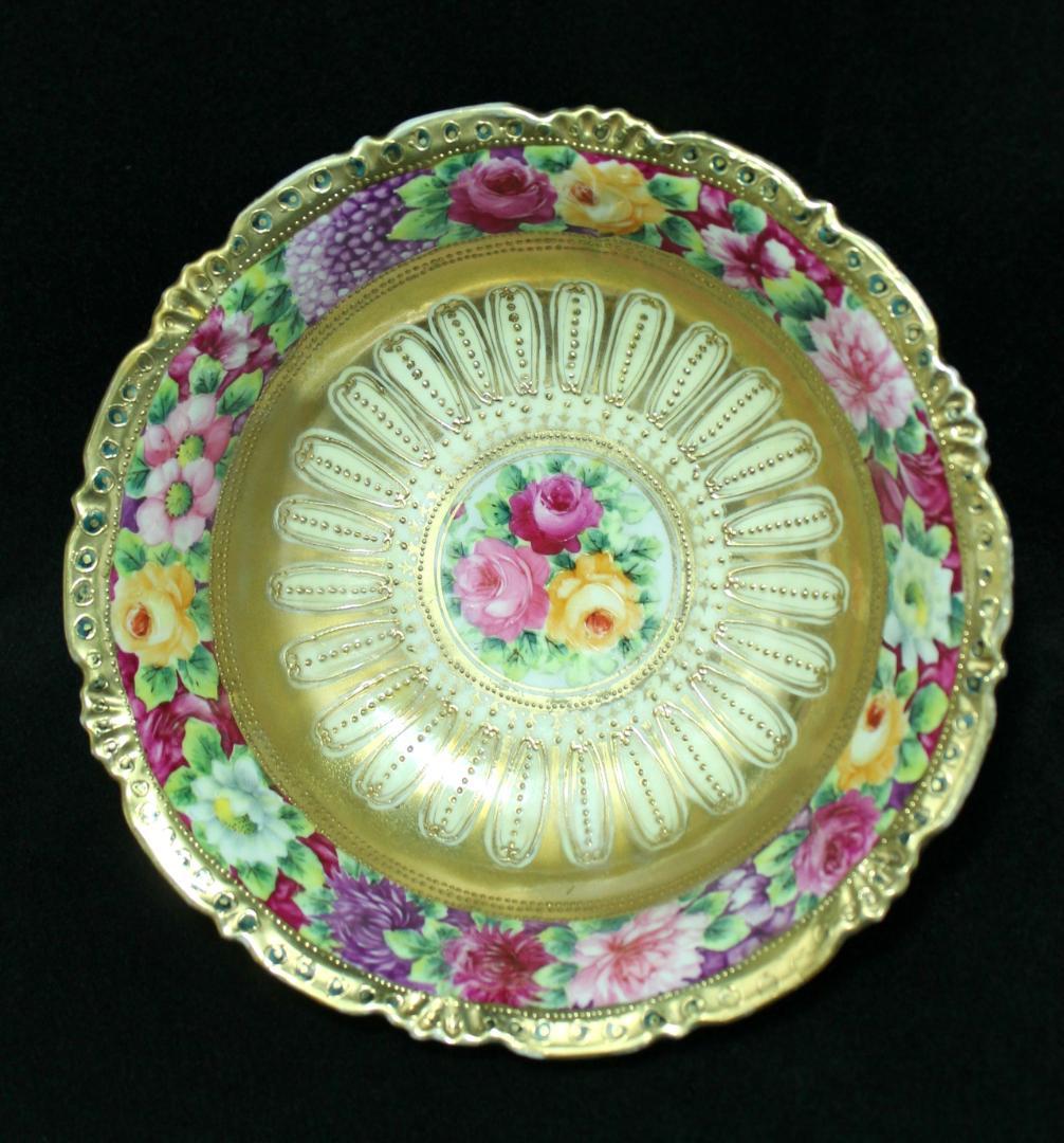 ◎【極希少品】オールドノリタケ 黄金に輝く大型ボウル メープルリーフ印★骨董品