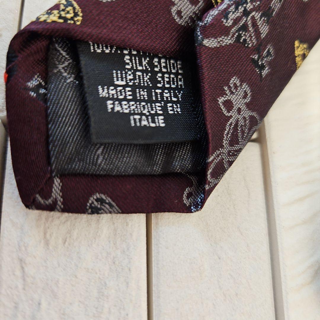 ◾美品ヴィヴィアンウエストウッドネクタイ　イタリー製　シルク100%　未使用