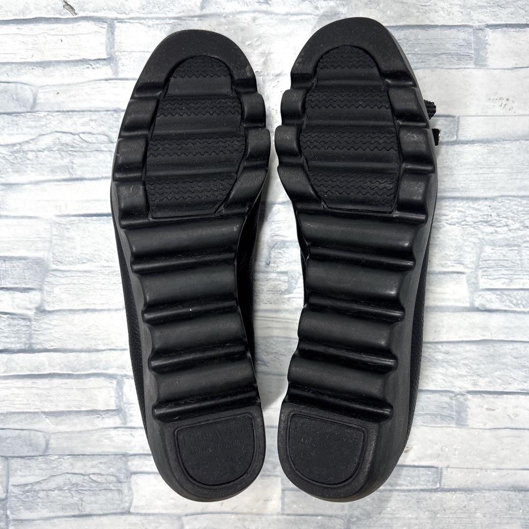 ✨美品✨ヒルズアヴェニュー ウェーブソール 本革 ブラック 23.5cm