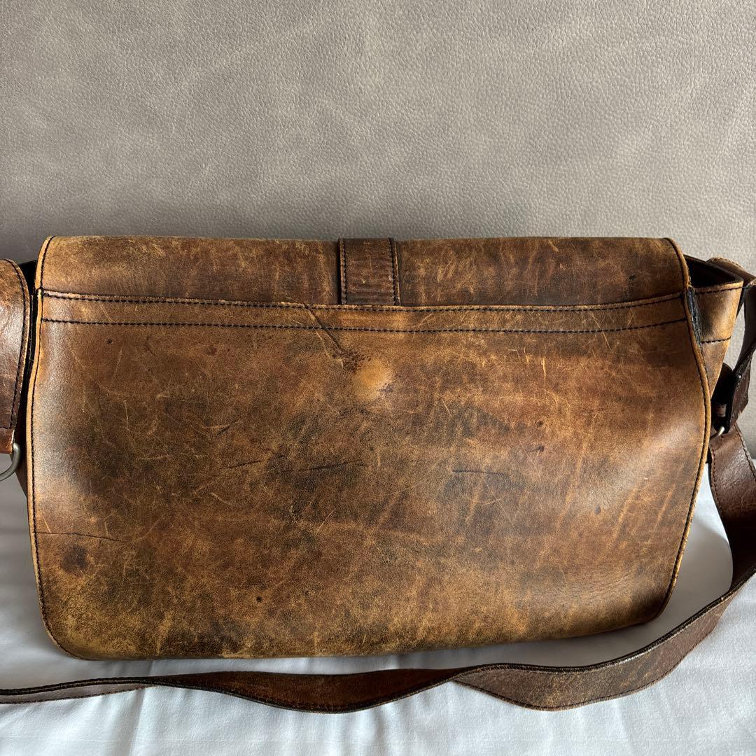 PORTER GROUND 70周年記念 オールレザー メッセンジャーバッグ