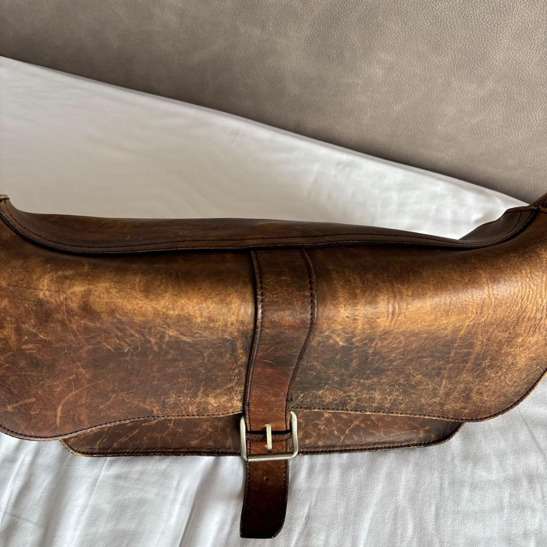 PORTER GROUND 70周年記念 オールレザー メッセンジャーバッグ