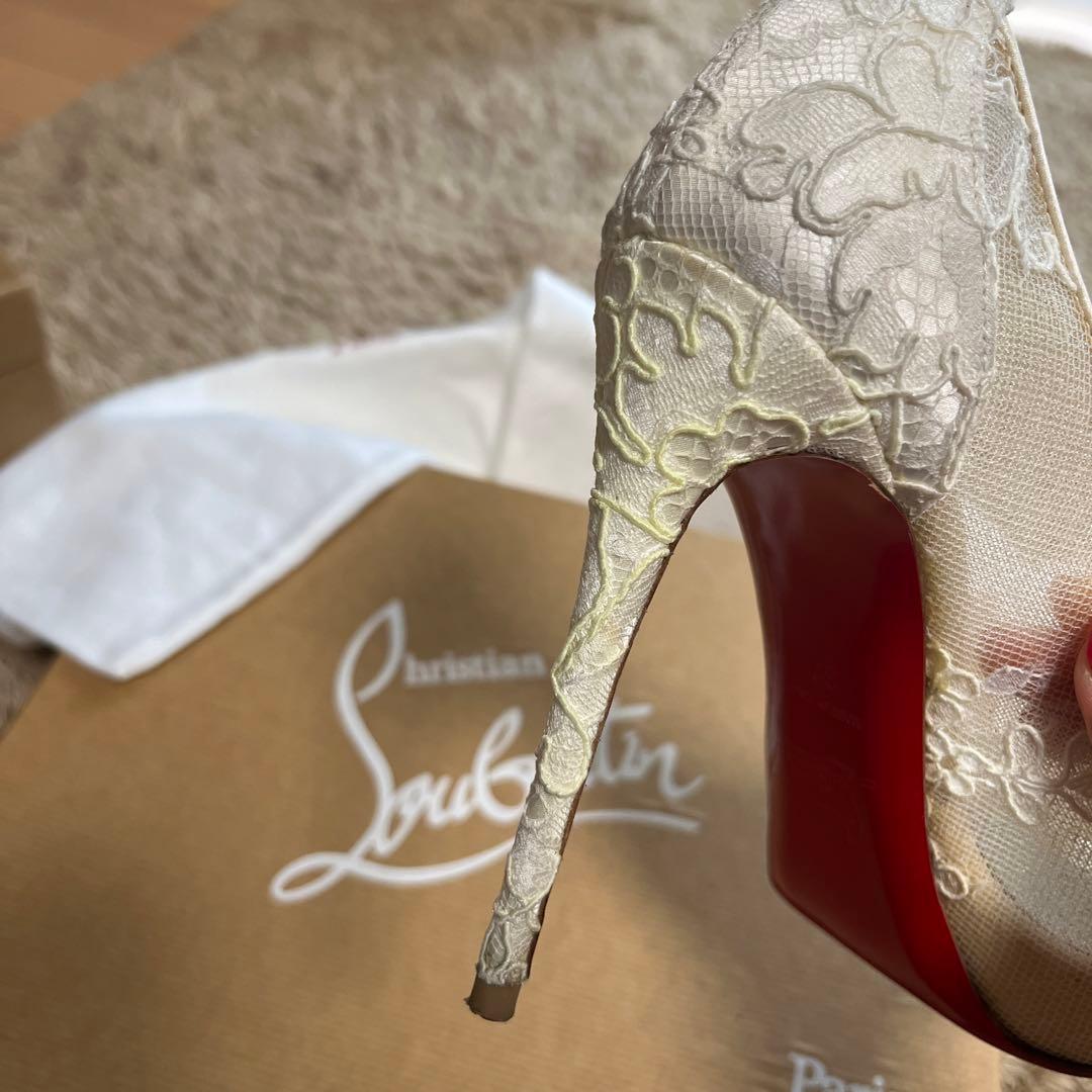 ルブタン　オープントゥ　パンプス　37