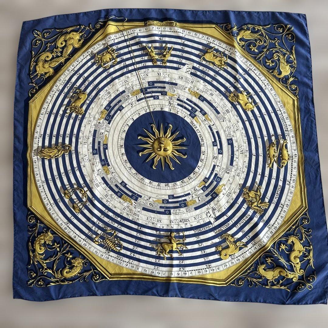 エルメス　星座デザイン シルクスカーフ