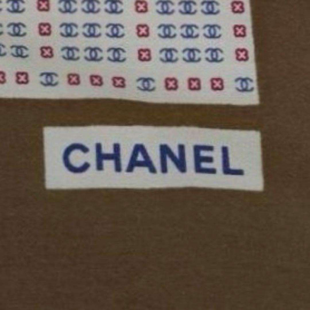 希少　シャネル　スカーフ　ハンカチ　総柄　ココマーク　シルク