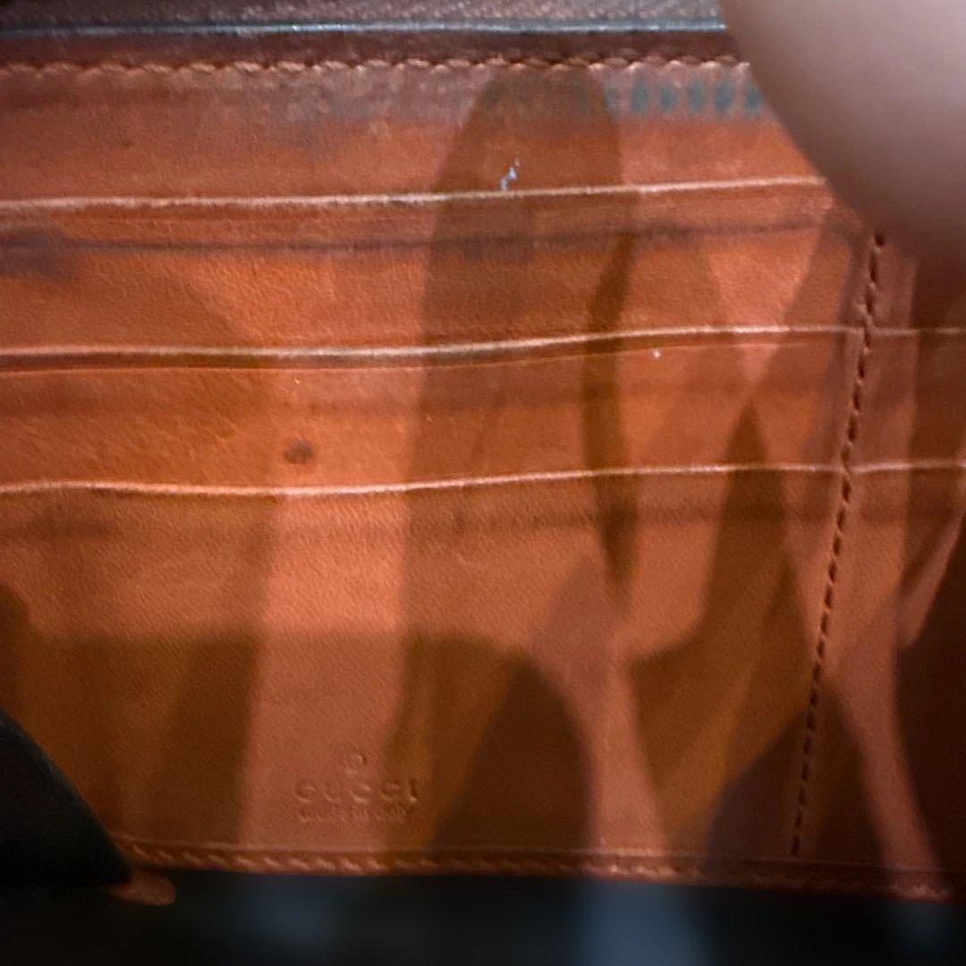 グッチ　長財布　茶色