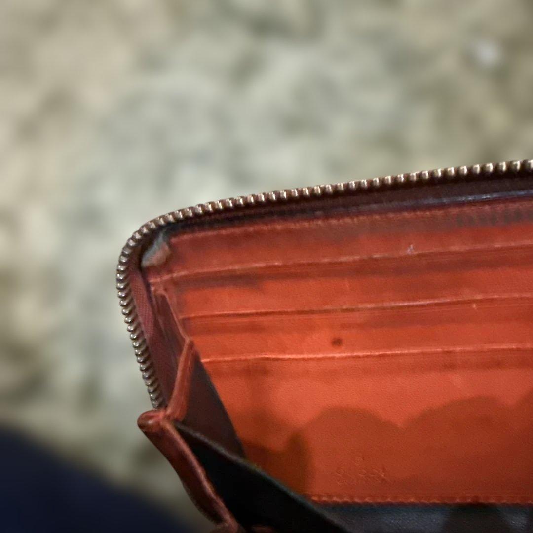 グッチ　長財布　茶色
