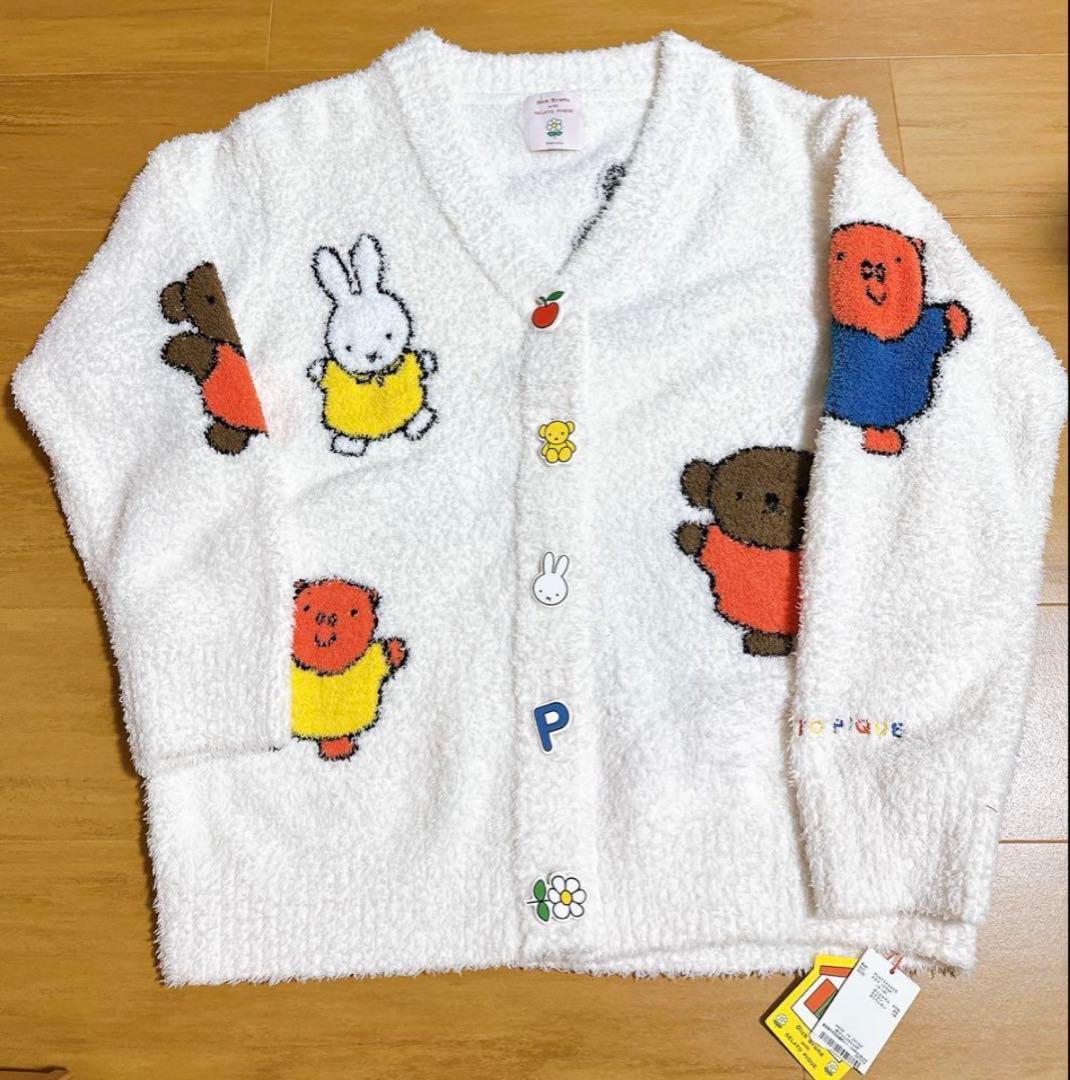 ジェラートピケ ジェラピケ ミッフィー ベビモコ ジャガード カーディガン 新品