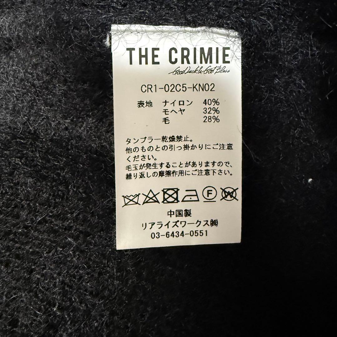 トシ丸 様 CRIMIE MOHAIR KNIT CARDIGAN 黒 XL.